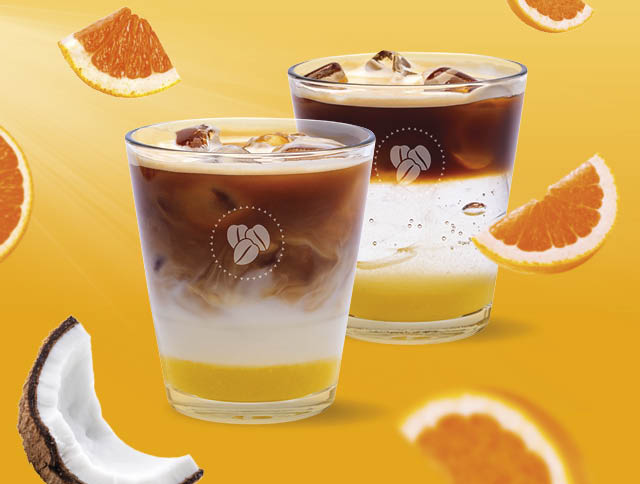 Orange Espresso Tonic a Orange Coconut Espresso