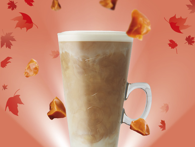 Karamelové caffè latte za akční cenu